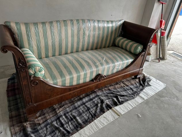 Divano stile impero in legno massello - Foto 3