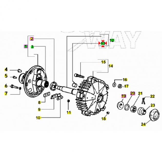 Bussola interna asse ruota posteriore Ape Car e TM 178187 - Foto 3