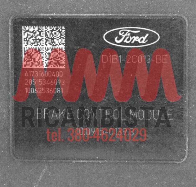 D1B12C405AG Ford Fiesta centralina gruppo pompa ABS - Foto 3