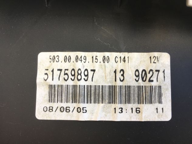Quadro Strumenti / Strumentazione FIAT Panda 1.3 Mjt 2005 - Foto 4