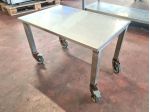 tavolino inox con ruote usato