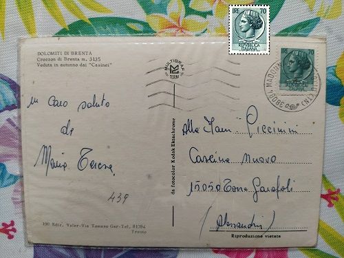 B74 - RARA CARTOLINA CON FRANCOBOLLO - Foto 7