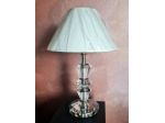 Lampada   in  cristallo sfaccettato e molato a tulipano   in stile Art Deco    .