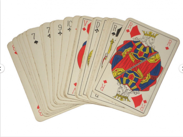 mazzo di 32 carte da gioco per poker bridge originale vintage GITANES ottimo - Foto 5