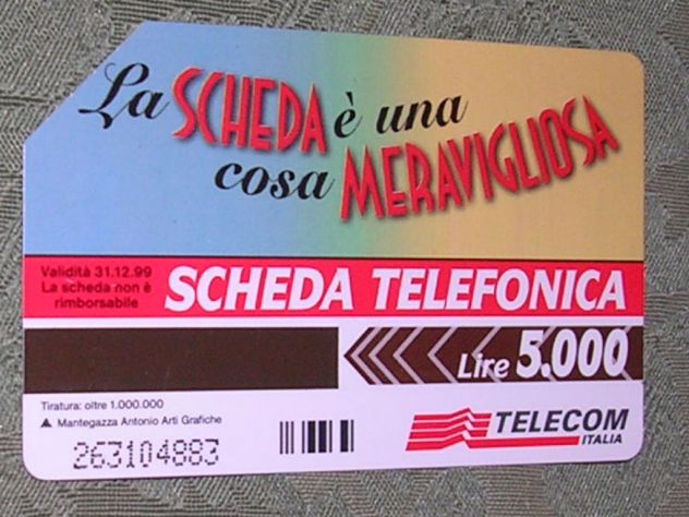 SCHEDA TELEFONICA ITALIA 25