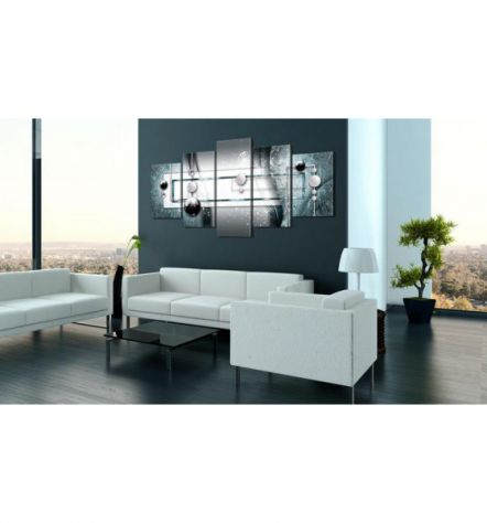 Quadro Geometrico - Silver - Cm.100x50 E 200x100 ARREDALACASA - Foto 2