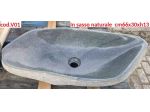 Lavabo lavandino da appoggio in pietra sasso verde