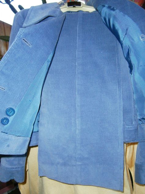 Abito sartoriale velluto millerighe da bambino 5/6 anni anni '70 - Foto 8