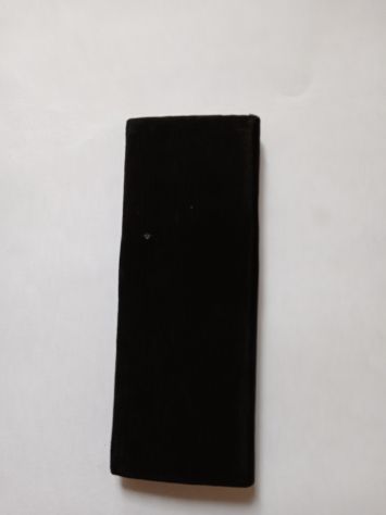 Set tascabile vintage pettine specchietto da borsetta anni 60 stoffa - Foto 2