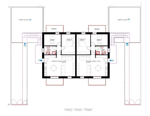 Appartamento in vendita a Visignano - Cascina 70 mq Rif: 1298207