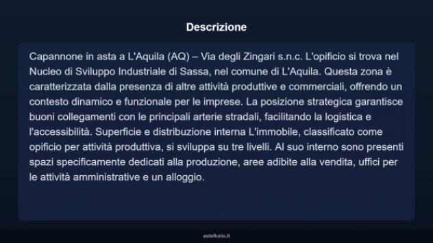 Immobile in asta di 1500 m² in vendita a L'Aquila - Foto 6