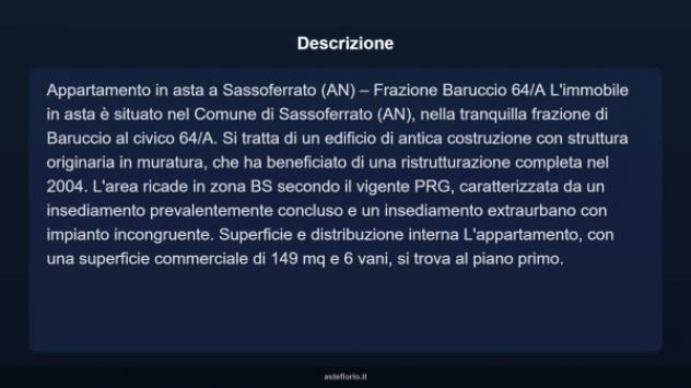 Immobile in asta di 149 m² con più di 5 locali e box auto in vendita a Sassoferrato - Foto 16