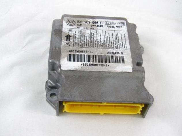 1K0909605R KIT AIRBAG VOLKSWAGEN GOLF PLUS 1.9 D 77KW 5M 5P (2006) RICAMBIO USATO CON CENTRALINA AIRBAG, AIRBAG VOLANTE GUIDATORE, AIRBAG PASSEGGERO, - Foto 7
