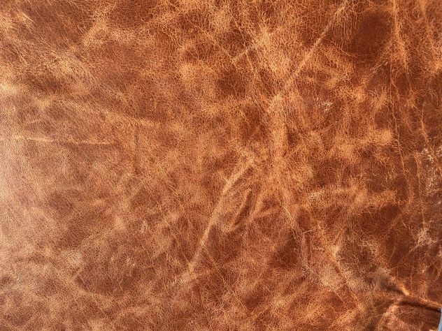 Pellame crazy horse a vegetale bottalato cognac - Foto 9
