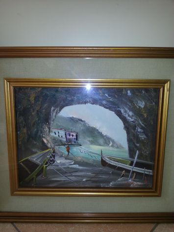 QUADRO DIPINTO SU TELA ORIGINALE,VINTAGE,INTROVABILE,DEL PITTORE ALDO PIRONTI IT