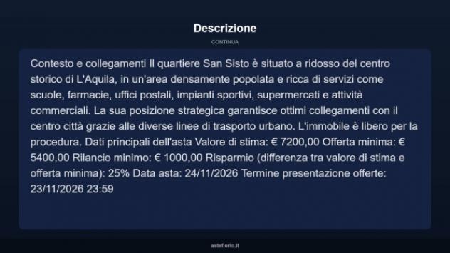 Immobile in asta di 12 m² in vendita a L'Aquila - Foto 5