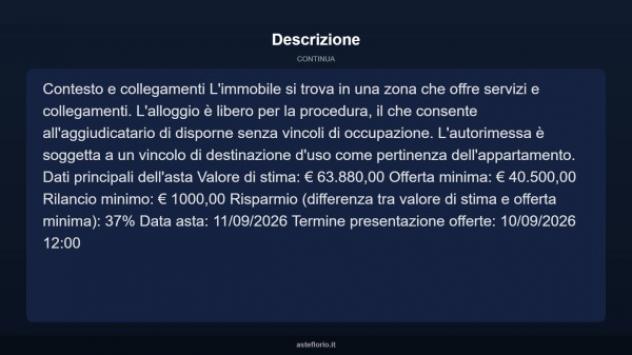 Immobile in asta di 54 m², box auto in vendita a Torino - Foto 13