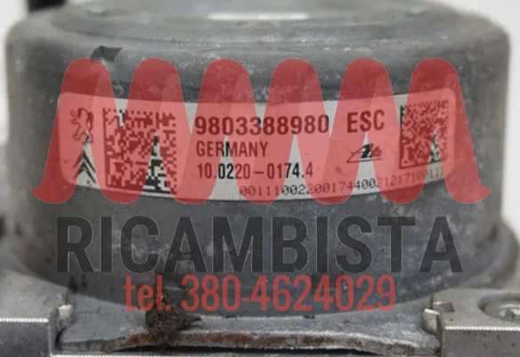 9803388980 Peugeot 208 1.6 gruppo pompa ABS Euro 230 - Foto 3
