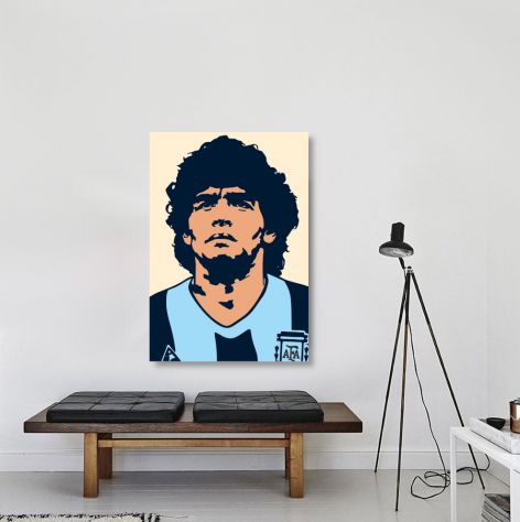 Quadro Pop Art dipinto a mano di Diego Armando Maradona