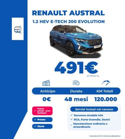 RENAULT Austral Austral Full Hybrid E-Tech 200 CV Evolution rif. 24226883