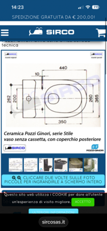 Cerco Sanitario WC Blu d' epoca mod. STILE Pozzi Ginori 1967/1970 - Foto 4