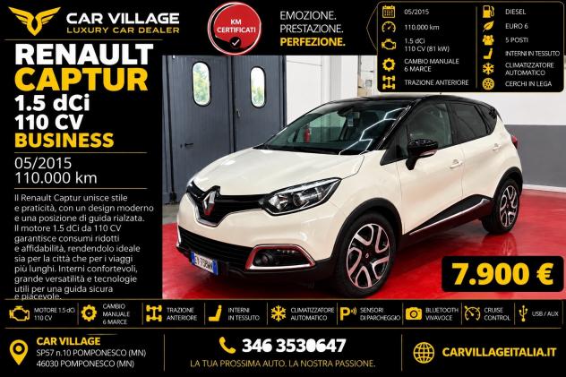 Renault Captur 1.5 dCi 8V 110 CV Start&Stop Energy R-Link