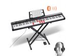 Tastiera Pianoforte Digitale, 88 Tasti Semi-pesati, Set Tastiera Elettrica con S