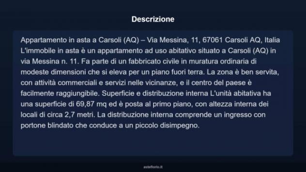 Immobile in asta di 69 m² in vendita a Carsoli - Foto 3