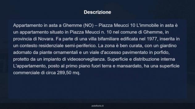 Immobile in asta di 289 m² con più di 5 locali e box auto in vendita a Ghemme - Foto 4