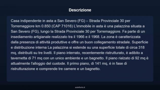 Immobile in asta di 318 m² con più di 5 locali in vendita a San Severo - Foto 6