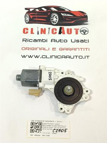 MOTORINO ALZAVETRO POSTERIORE DESTRA JEEP Patriot 1° Serie 0130822278 128000681B ENE (07) - Foto 2