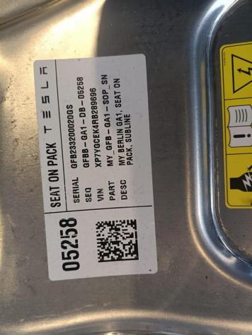 PACCO BATTERIA TESLA Model 3 Serie 170001299B 3D3/3D7 elettrica 1 (17) - Foto 3