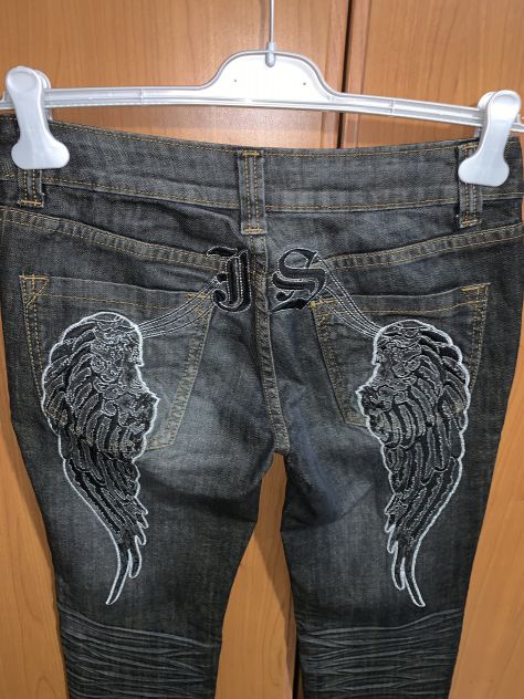 JEANS PARI A NUOVI MA VINTAGE,DA DONNA,A VITA BASSA,LEGGERMENTE ELASTICIZZATI,CO - Foto 8