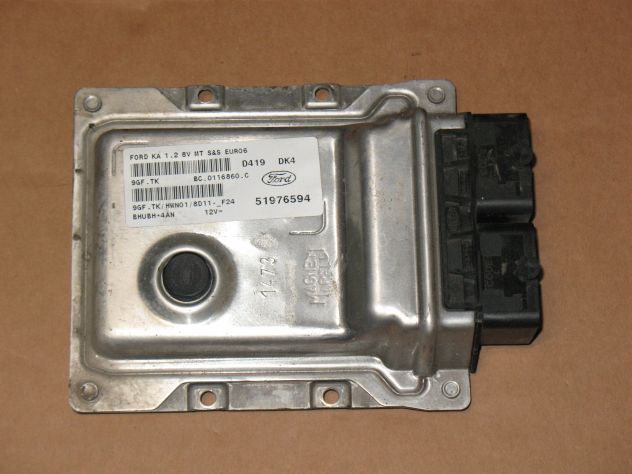 9DFTK 51976594 ECU CENTRALINA MOTORE FORD KA FIAT 500 1.2 51976594 9DF.TK HWN01