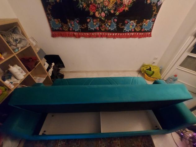 Divano Letto a tre posti in velluto - Foto 7