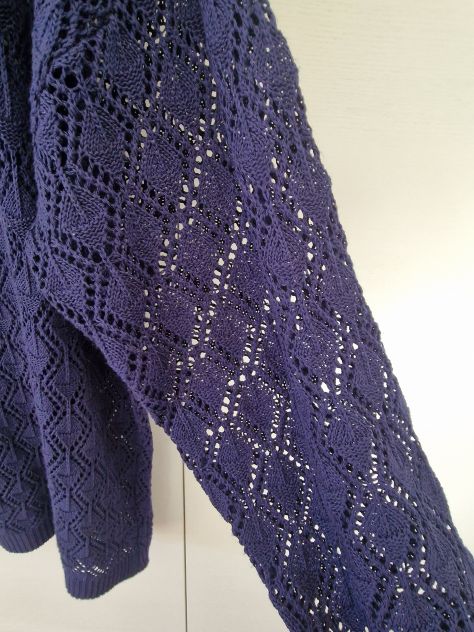 Maglione blu fatto a mano - Foto 8