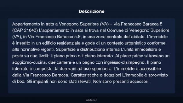 Immobile in asta di 80 m² in vendita a Venegono Superiore - Foto 2