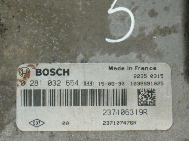 0281032654 Ecu centralina renault captur 1.5 dci 0281032654 237106319r - Foto 2