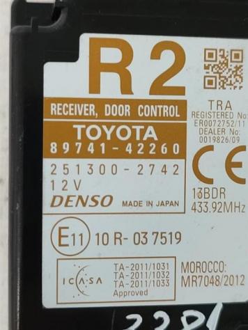 CENTRALINA MODULO DI CONTROLLO TOYOTA Rav4 6° Serie 89741-42260 1ADFTV diesel 1998 (12) - Foto 2