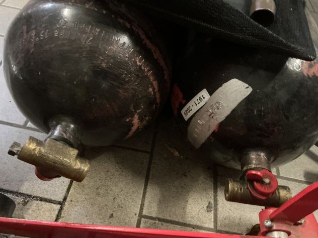 Svendo 2 bombole per gas metano autotrazione 2 x45 legs valvolate - Foto 8