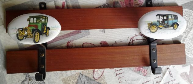 attaccapanni in legno e bachelite cm.40x15 - Foto 4