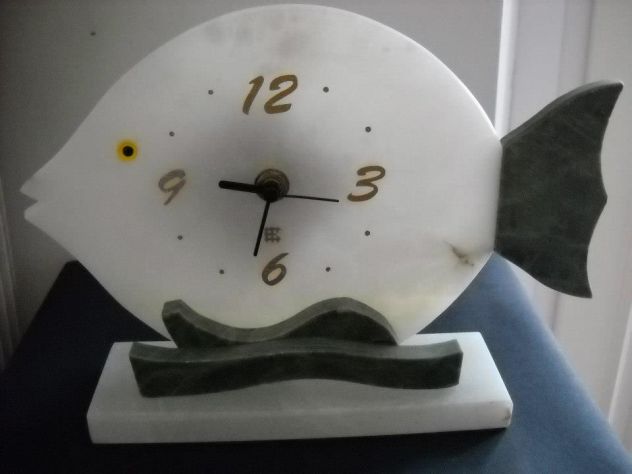 Orologi Pesce Grande in Marmo Alabastro – Agata - Foto 2