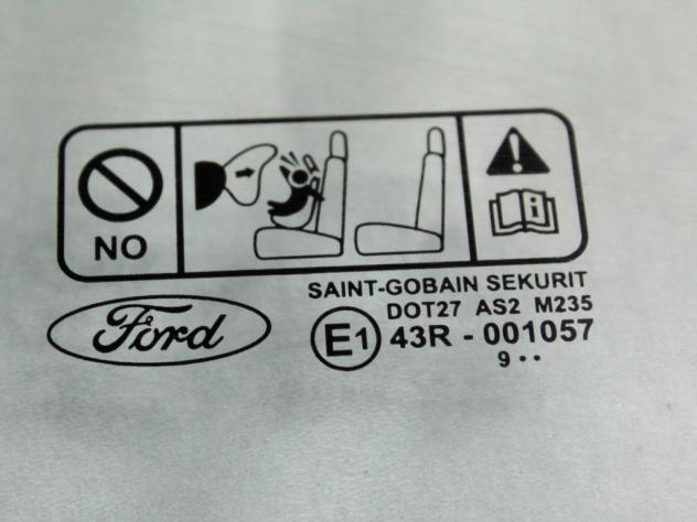1363837 VETRO SCENDENTE PORTA ANTERIORE SINISTRA FORD C-MAX 1.6 D 80KW 5M 5P (2010) RICAMBIO USATO - Foto 6