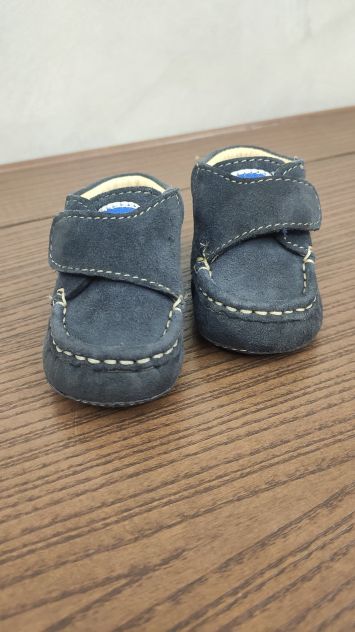 CHICCO scarpa da culla misura 16 blu a strappo - Foto 4