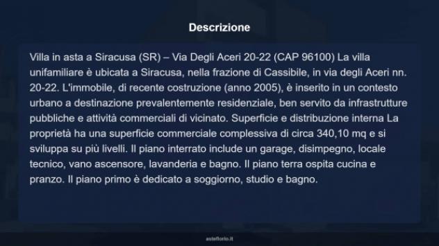 Immobile in asta di 340 m² con più di 5 locali e box auto in vendita a Siracusa - Foto 11