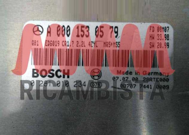 0281010234 A0001530579 Mercedes Vito 2.2 centralina motore Bosch - Foto 2