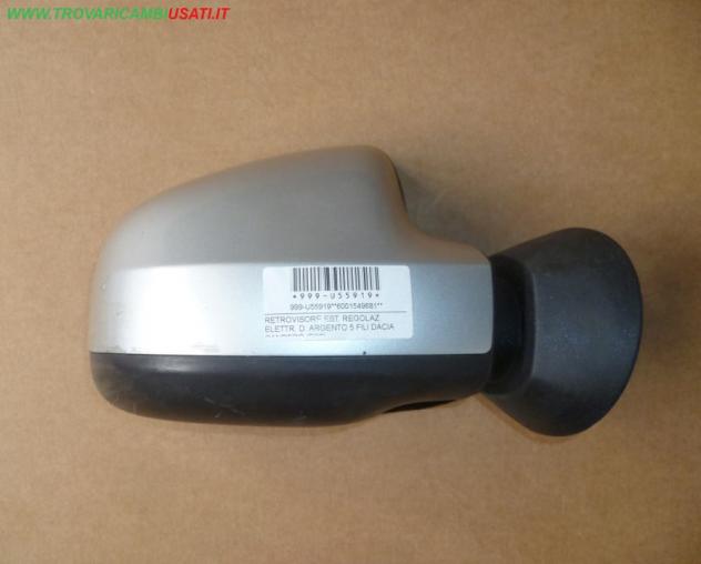 RETROVISORE EST. REGOLAZ. ELETTR. D. ARGENTO 5 FILI DACIA SANDERO (B90) Vetri e Retrovisori Cristalli Retrovisori Retrovisore DACIA - SANDERO - 01