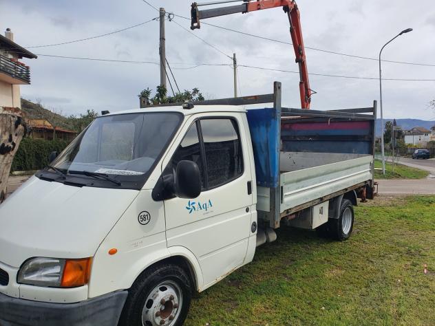 Ford transit gemellato con gru posteriore - Foto 2