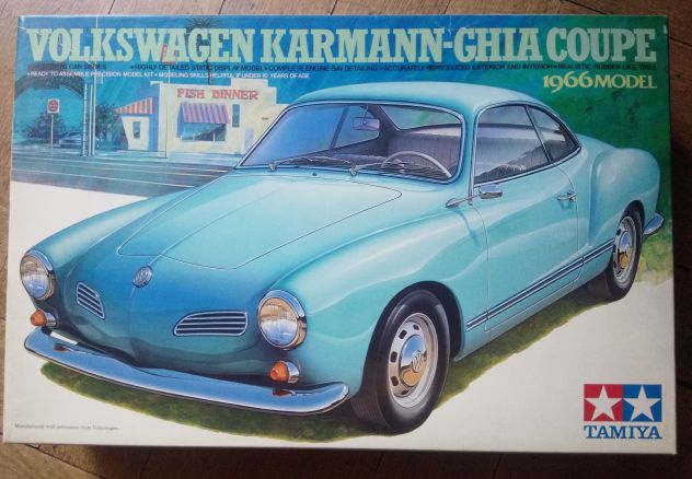Tamiya VW Karmann Ghia Coupé '66 , scala 1/24 (LEGGERE BENE TESTO)
