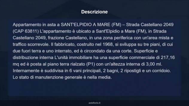 Immobile in asta di 217 m² con più di 5 locali in vendita a Sant'Elpidio a Mare - Foto 16